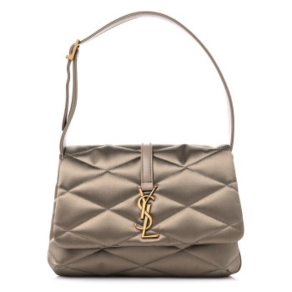 Saint Laurent YSL Monogram LE 57 Matelasse Quilted Satin Shoulder Flap Bag - Picture 2 of 16